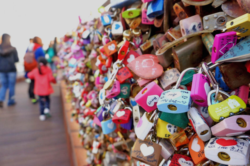N Seoul Tower Love locks