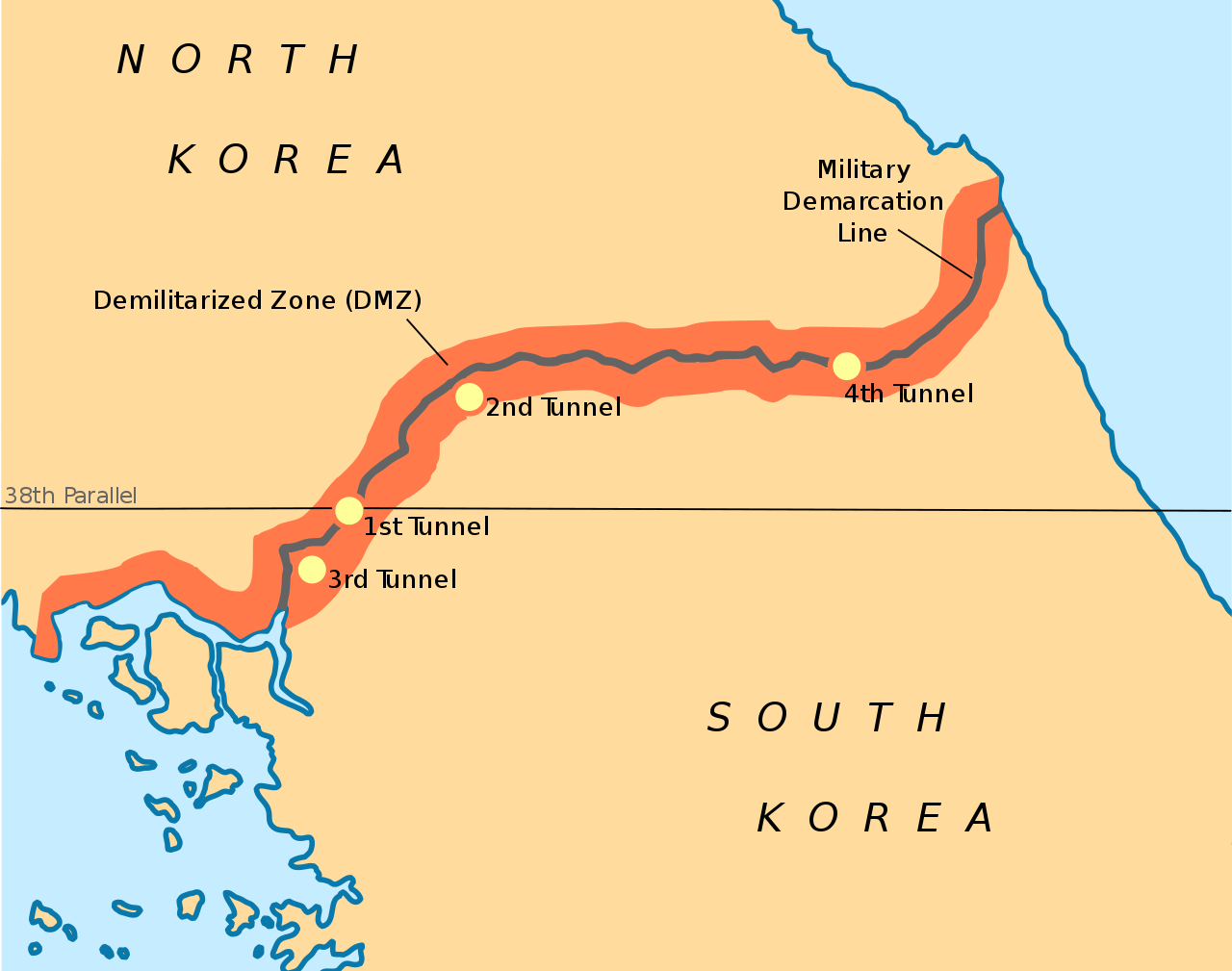 Korea DMZ map