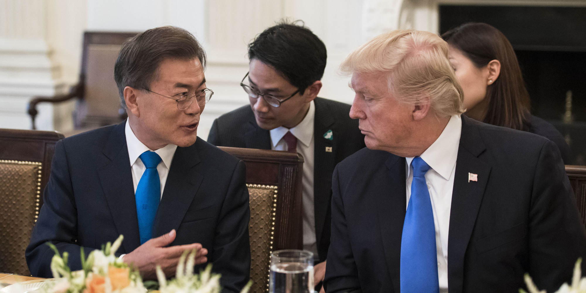 President Donald Trump and South Korean President Moon Jae-in Have Dinner At The White House