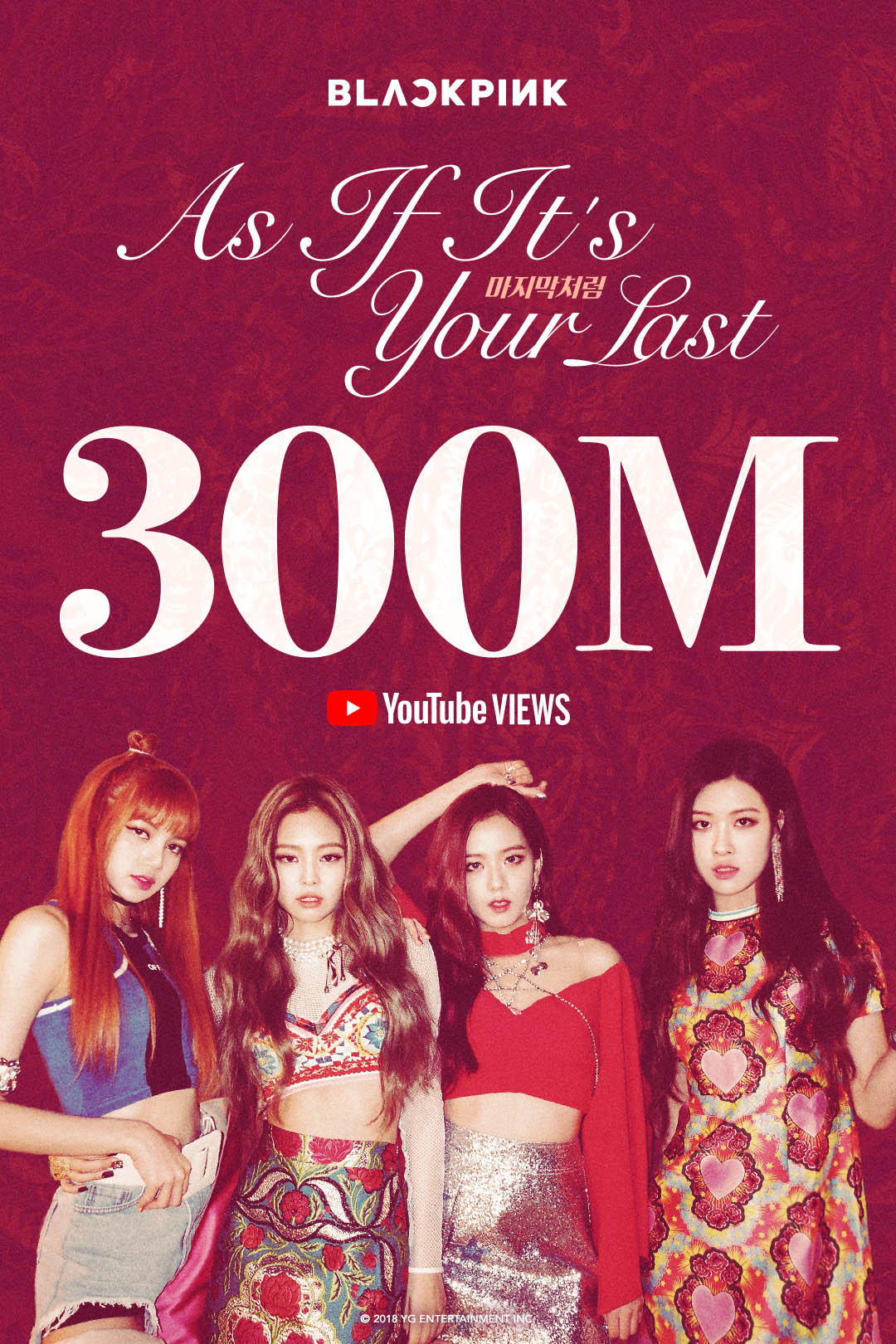 Black Pink's 'As If It's Your Last' music video hits 300 million Youtube views