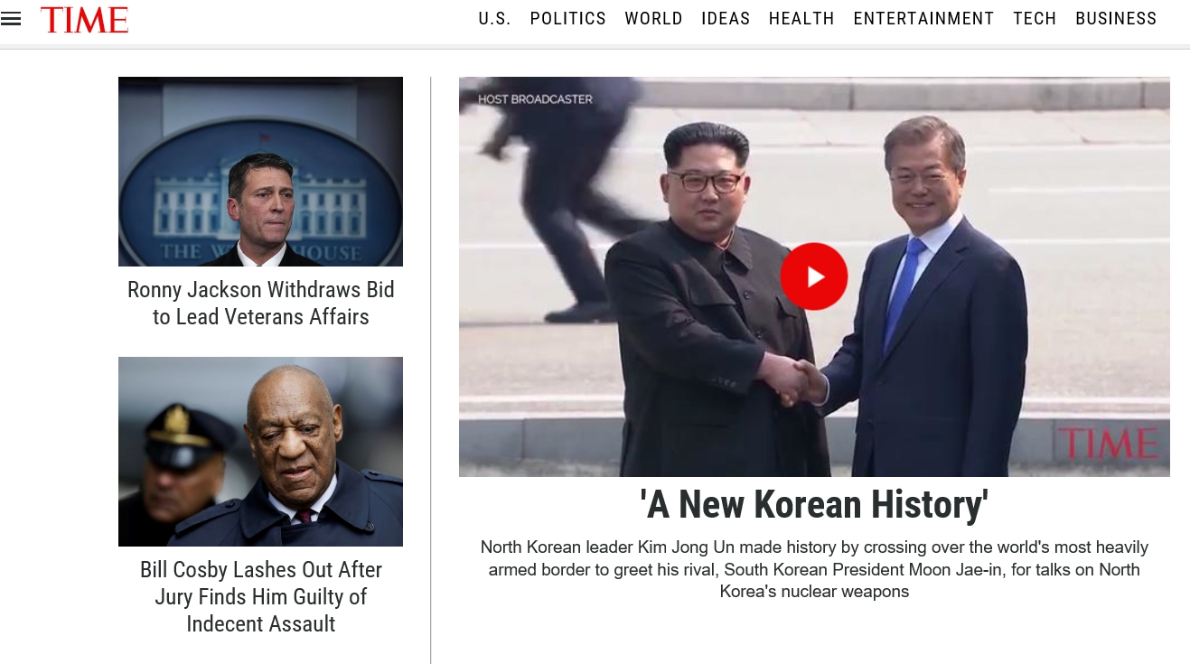 Inter-Korean Summit makes headlines around the world