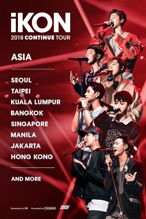 iKON to start tour of eight Asian cities
