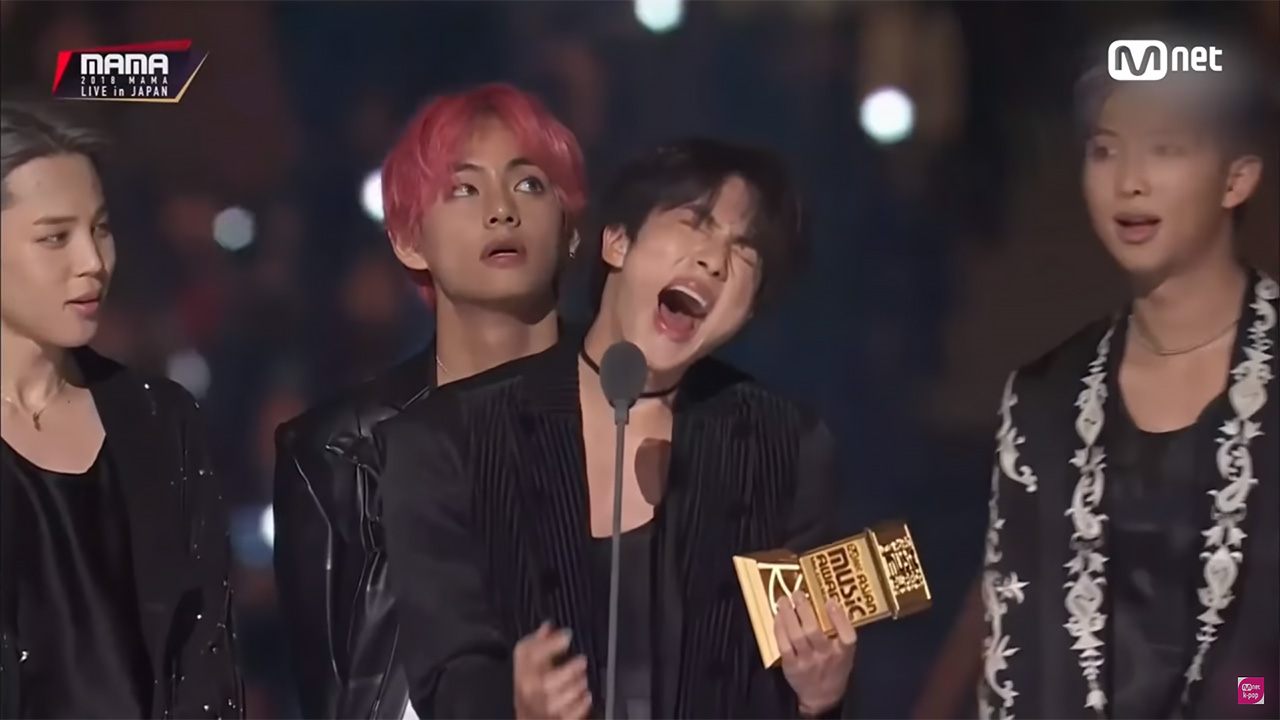 [Video] BTS has won "Daesang" the 2018 MAMA award for the third year in a row