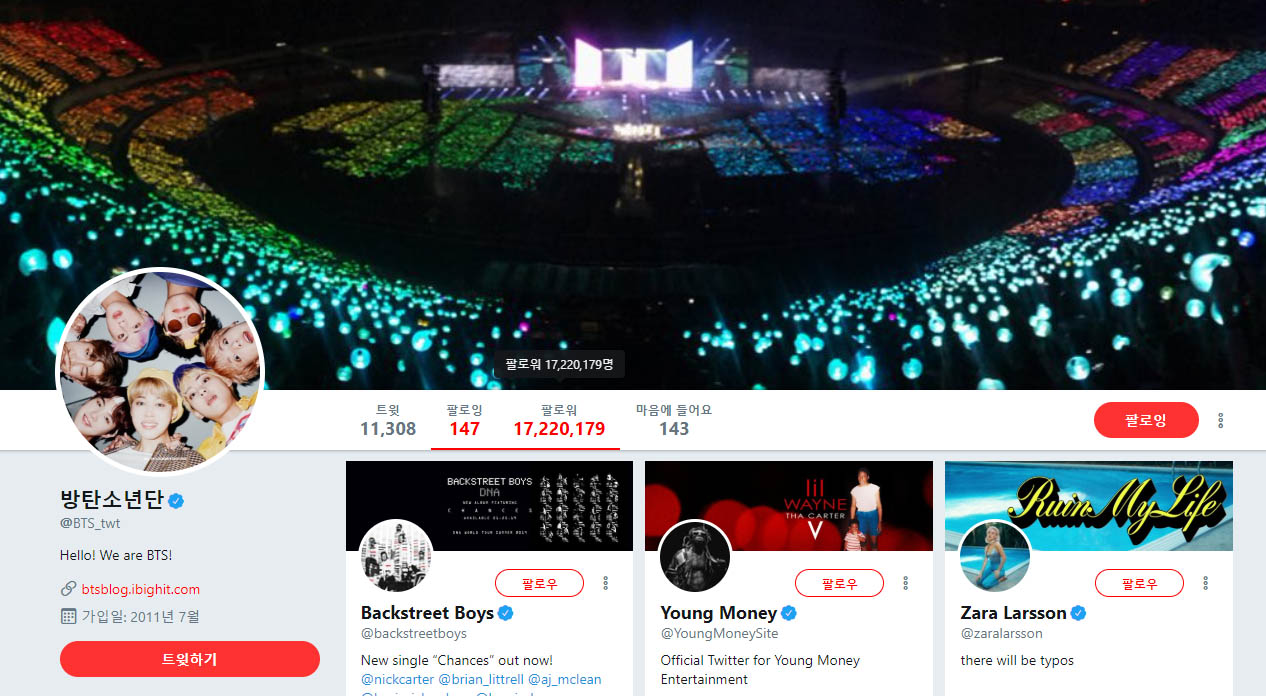 Twitter Korea announced BTS has ‘Golden Tweet’ of 2018