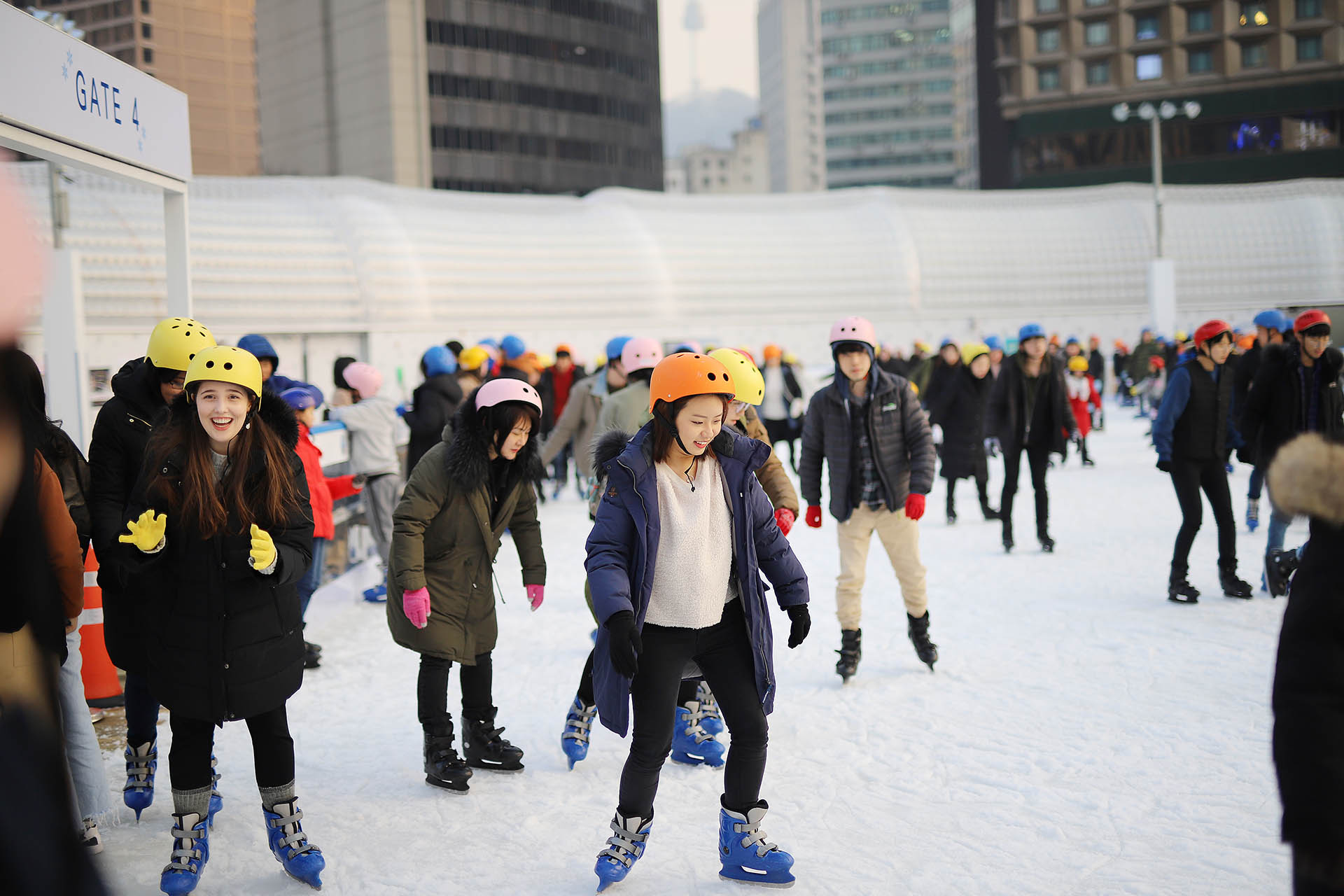 $1 Winter activity, Seoul Plaza Ice Skating Rink