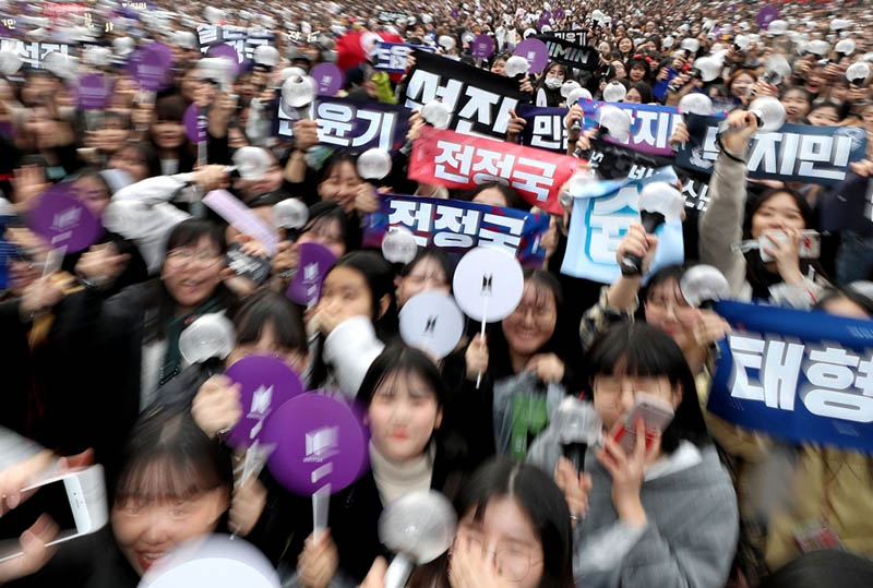 BTS held an event with 10,000 fans today