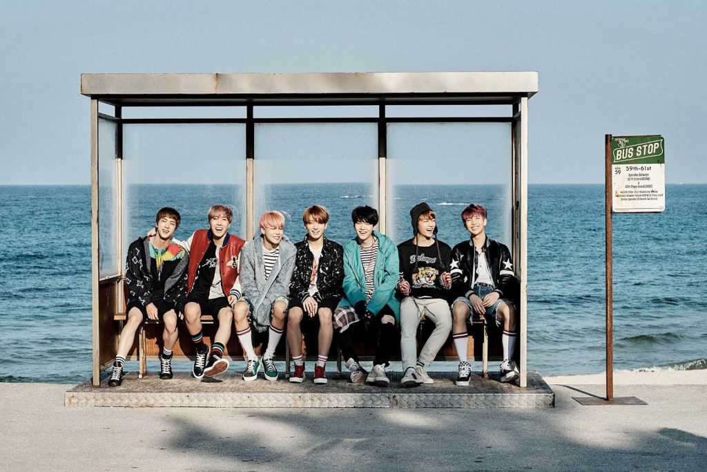 Jumunjin Beach Bus Stop - How to go BTS “You Never Walk Alone” album cover location