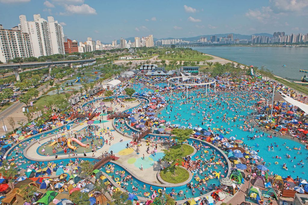 Seoul's Opening of Hangang Outdoor Swimming Pools