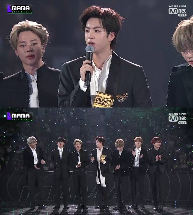 BTS swept the awards with total 9 trophies at 2019 Mnet Asian Music Awards