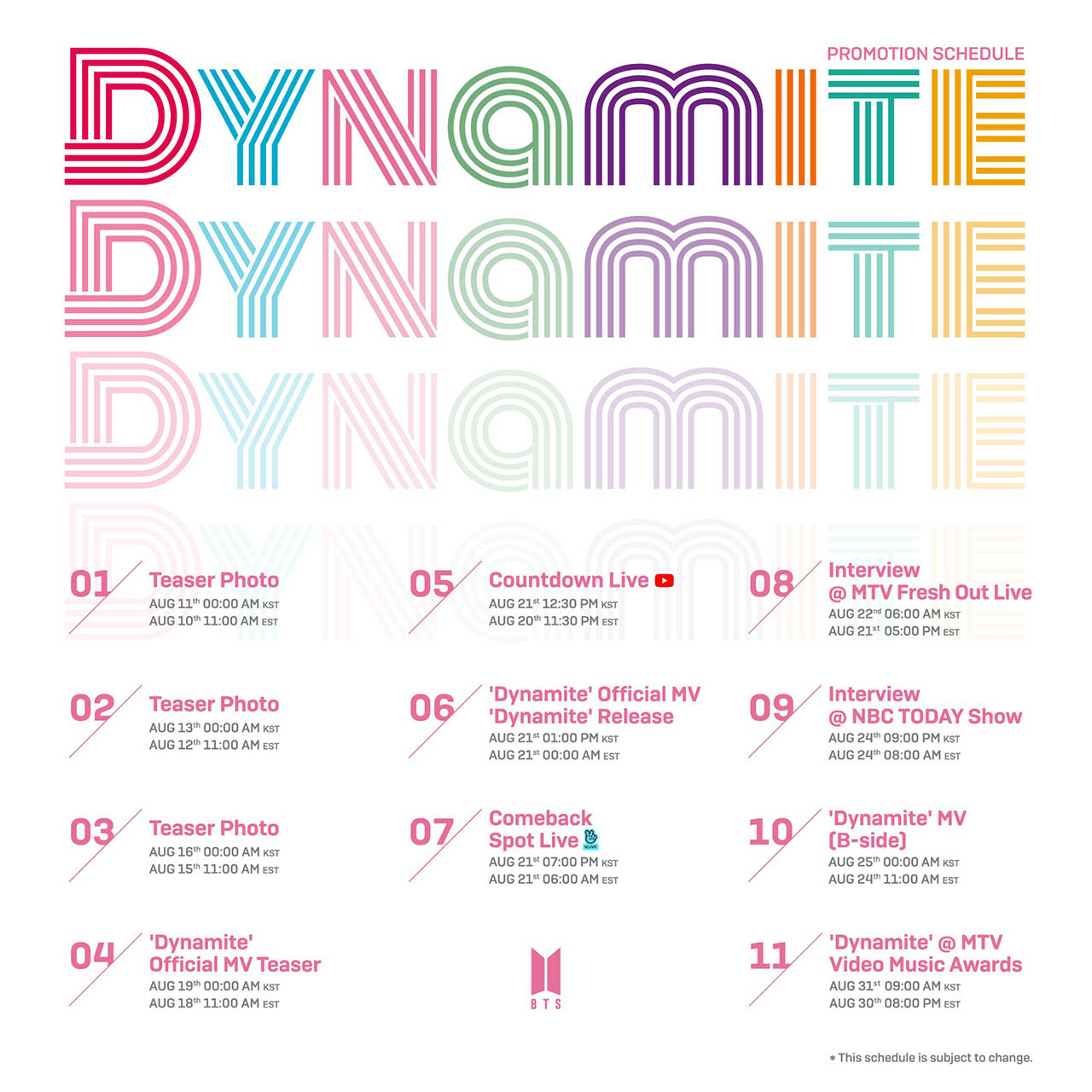 BTS, 'Dynamite' MV teaser video has released