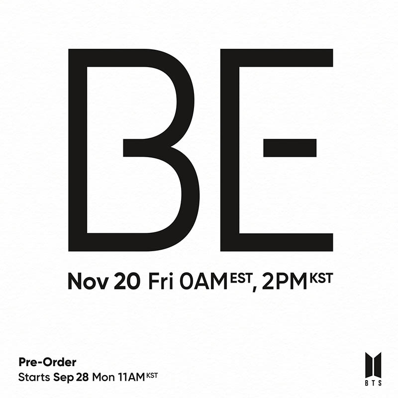 BTS to drop new album 'BE' in November