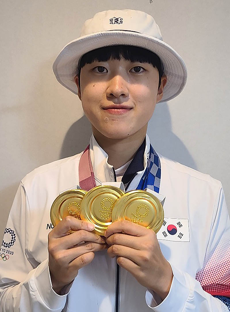 An San 1st triple gold medalist in Tokyo