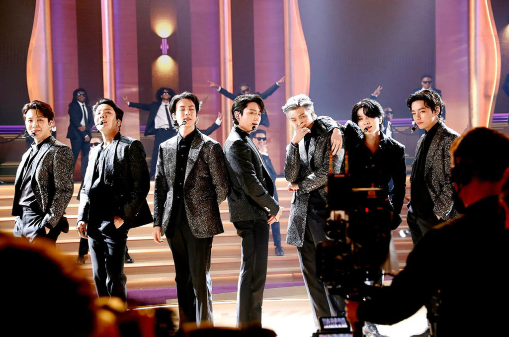 BTS stages suspense-filled performance at Grammy Awards 2022