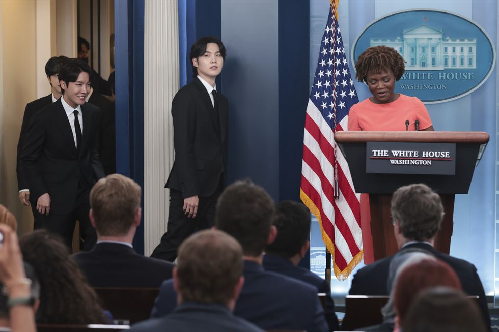 BTS joins White House press briefing
