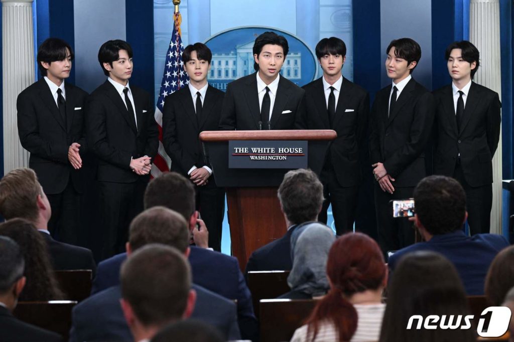 BTS joins White House press briefing